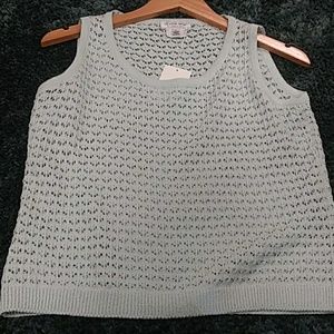 Mint Green Mesh Knit Tank